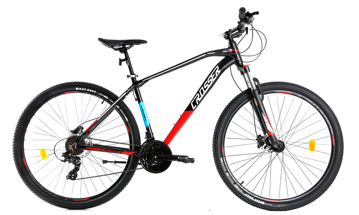 Велосипед Crosser Jazzz 3 29" 2021, размер XL, Черно-красный